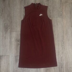 Nike Women's Burgundy Sleeveless Mini Dress sporty size xs
